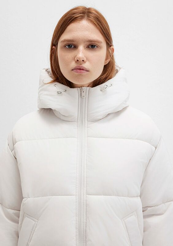 KISA ŞİŞME MONT Kadın Gri Ceket - M1110199