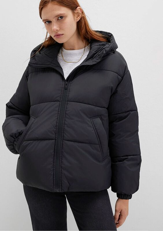 KISA ŞİŞME MONT Kadın Siyah Ceket - M1110199