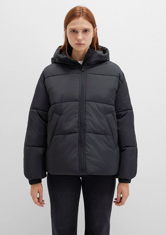 KISA ŞİŞME MONT Kadın Siyah Ceket - M1110199