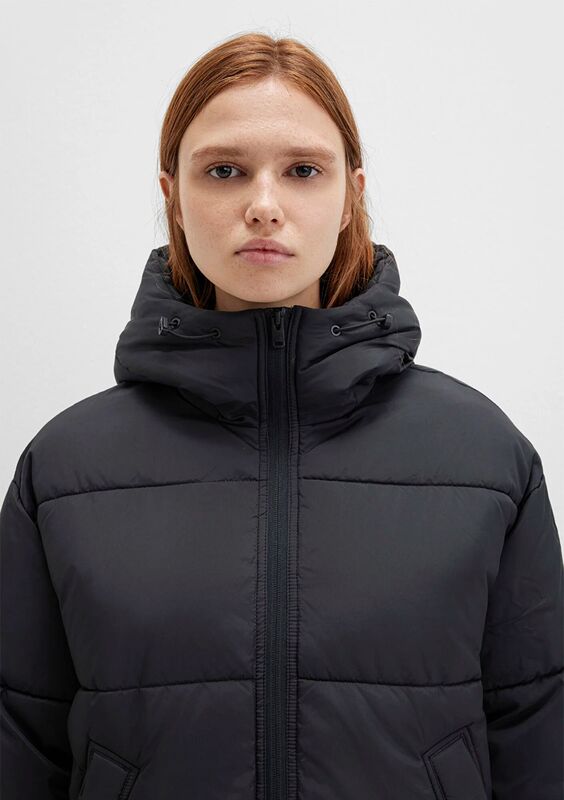 KISA ŞİŞME MONT Kadın Siyah Ceket - M1110199