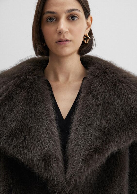 KISA TÜYLÜ CEKET Kadın Yeşil Ceket - M1110781