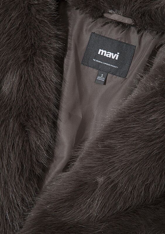 KISA TÜYLÜ CEKET Kadın Yeşil Ceket - M1110781