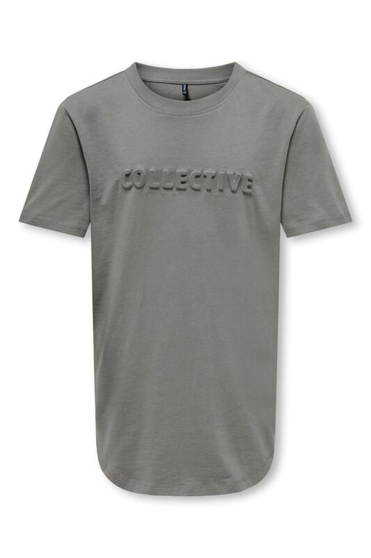 Only - KOBALAN S/S COLLECTIVE TEE BOX JRS Erkek Çocuk Gri T-Shirt - 15303796