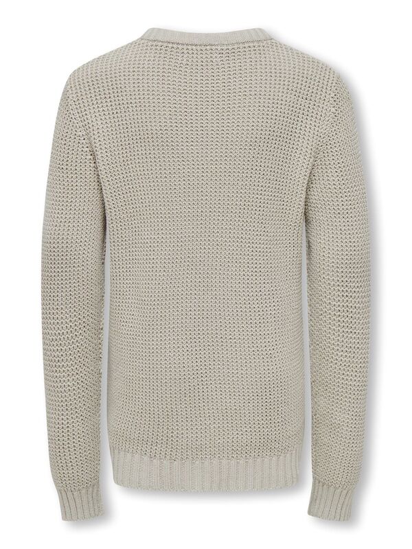 KOBJACOB L/S CREW NECK KNT Kız Çocuk Gri Kazak - 15298899