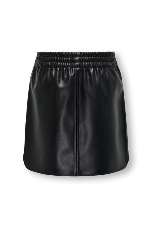 KOGBLAKE FAUX LEA PULL-UP SKIRT PNT Kız Çocuk Siyah Etek - 15304047