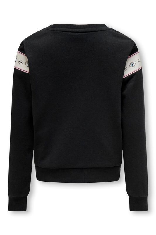 KOGELLIS SHORT L/S EYE O-NECK SWT Kız Çocuk Siyah Sweatshirt - 15303568