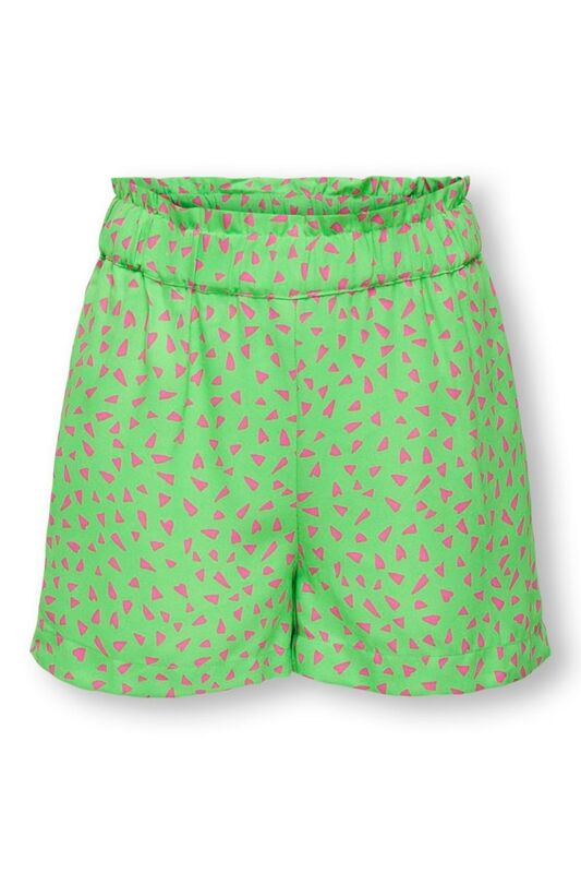 KOGLINO AOP PAPERBAG SHORTS PTM Kadın Yeşil Şort - 15296852
