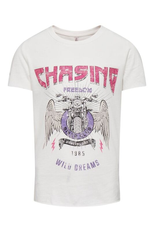KOGLUCY FIT S/S CHASING TOP BOX JRS Kız Çocuk Beyaz Sweatshirt - 15296976