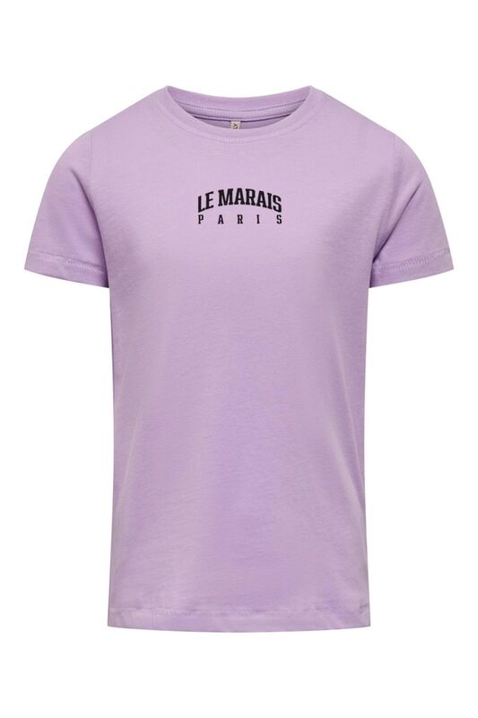 KOGSALLY REG S/S AVENUE TOP BOX JRS Kız Çocuk Mor T-Shirt - 15302803
