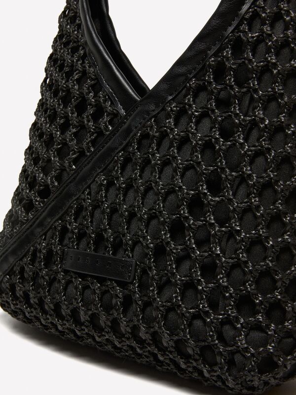 Sisley - Kontrastlı Eko-Deri Çıkarılabilir Omuz Askısı Detaylı Çanta Kadın Siyah Çanta - 325P6QCXWY05G Sisley - Kontrastlı Eko-Deri Çıkarılabilir Omuz Askısı Detaylı Çanta Kadın Siyah Çanta - 325P6QCXWY05G