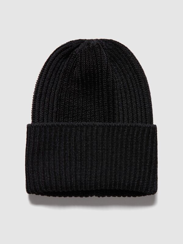 Sisley - Koton Karışımlı Bere Kadın Beyaz Bere - 323A118ZMA009