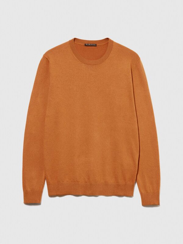 Koton Karışımlı Bisiklet Yaka Kazak Erkek Kahverengi Kazak - 323A10F2S1C78