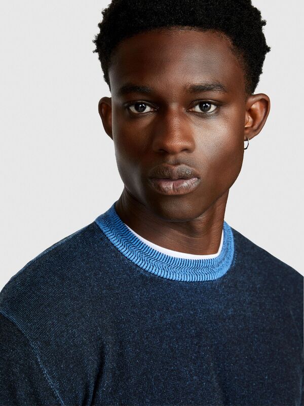 Koton Karışımlı Bisiklet Yaka Kazak Erkek Renkli Kazak - 323A11BDS102T