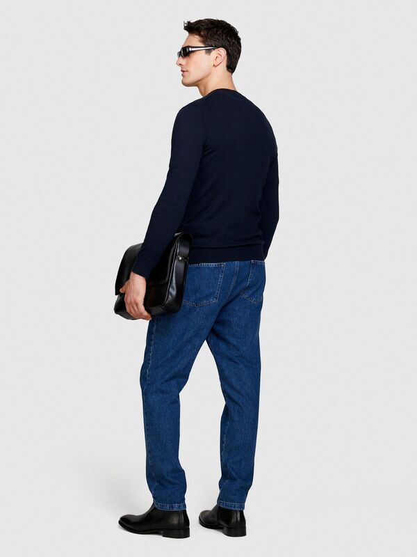 Koton Karışımlı Bisiklet Yaka Kazak Erkek Renkli Kazak - 324P10F2S1C78