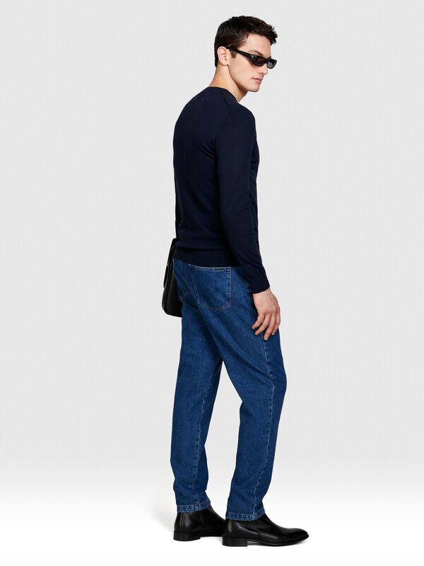 Koton Karışımlı Bisiklet Yaka Kazak Erkek Renkli Kazak - 324P10F2S1C78