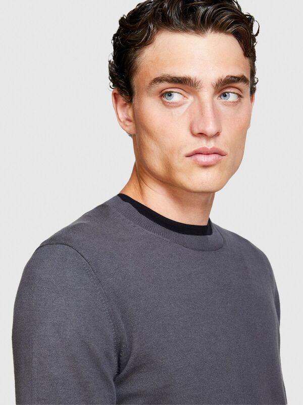 Koton Karışımlı Bisiklet Yaka Kazak Erkek Sarı Kazak - 323A10F2S1C78