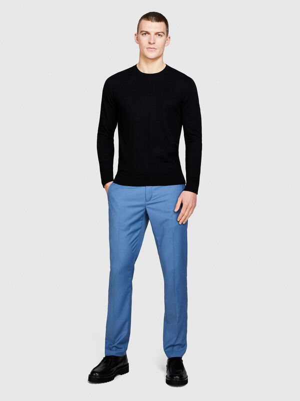 Koton Karışımlı Bisiklet Yaka Kazak Erkek Siyah Kazak - 324P10F2S1C78