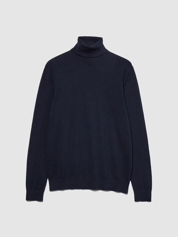 Koton Karışımlı Dik Yaka Kazak Erkek Renkli Kazak - 323A10F2S2244