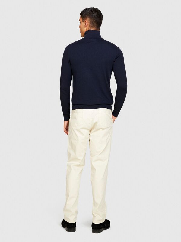 Sisley - Koton Karışımlı Dik Yaka Kazak Erkek Renkli Kazak - 323A10F2S2244