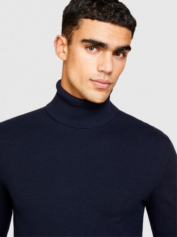 Koton Karışımlı Dik Yaka Kazak Erkek Renkli Kazak - 323A10F2S2244