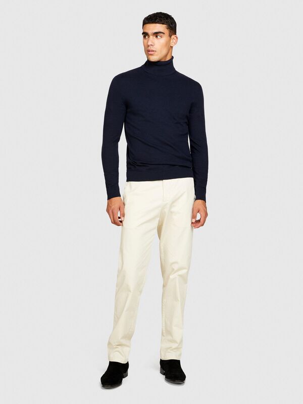 Koton Karışımlı Dik Yaka Kazak Erkek Renkli Kazak - 323A10F2S2244