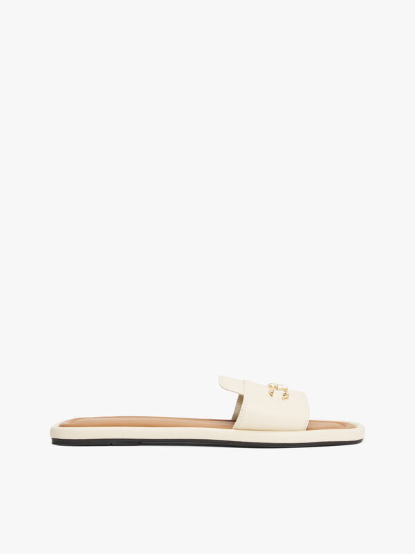 LEATHER HORSEBIT MULE Kadın Bej Sandalet - FW0FW08420