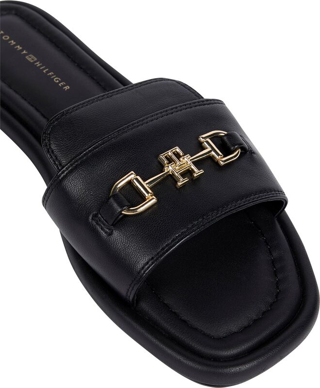 LEATHER HORSEBIT MULE Kadın Siyah Sandalet - FW0FW08420