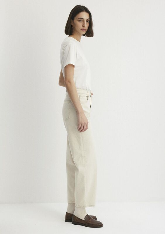 LEILA Kadın Cream Mavi Premium Denim Pantolon - M1010600