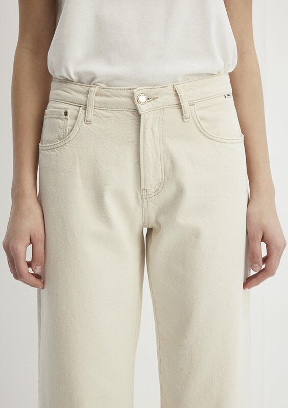 LEILA Kadın Cream Mavi Premium Denim Pantolon - M1010600