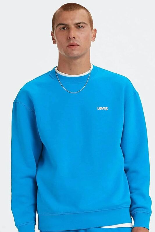 Levi's - LEVIS SWEATS CREW LCL TR SWEDISH BLUE Erkek Yeşil Sweatshirt - A7750