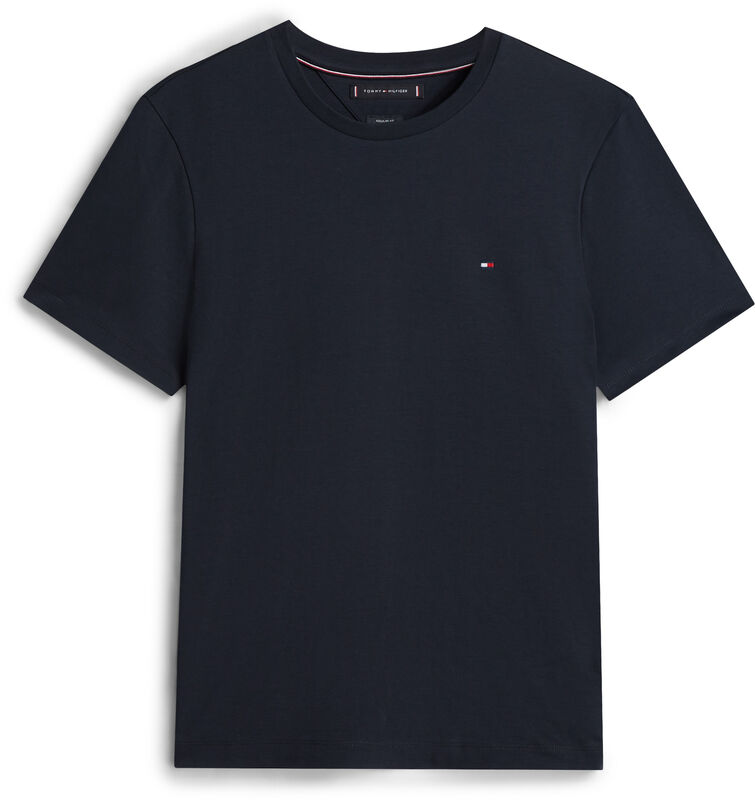 Tommy Hilfiger - LIGHT INTERLOCK TEE Erkek Mavi T-Shirt - MW0MW37508