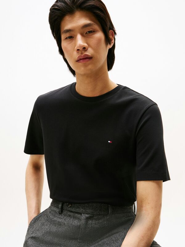 LIGHT INTERLOCK TEE Erkek Siyah T-Shirt - MW0MW37508