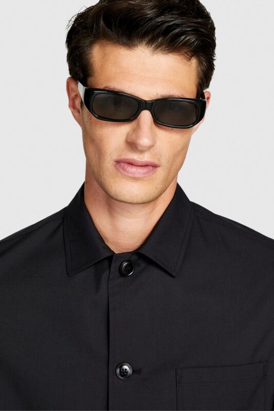 Liyosel Karışımlı Oversize Gömlek Erkek Siyah Gömlek - 323A5T3RSQ02P Liyosel Karışımlı Oversize Gömlek Erkek Siyah Gömlek - 323A5T3RSQ02P