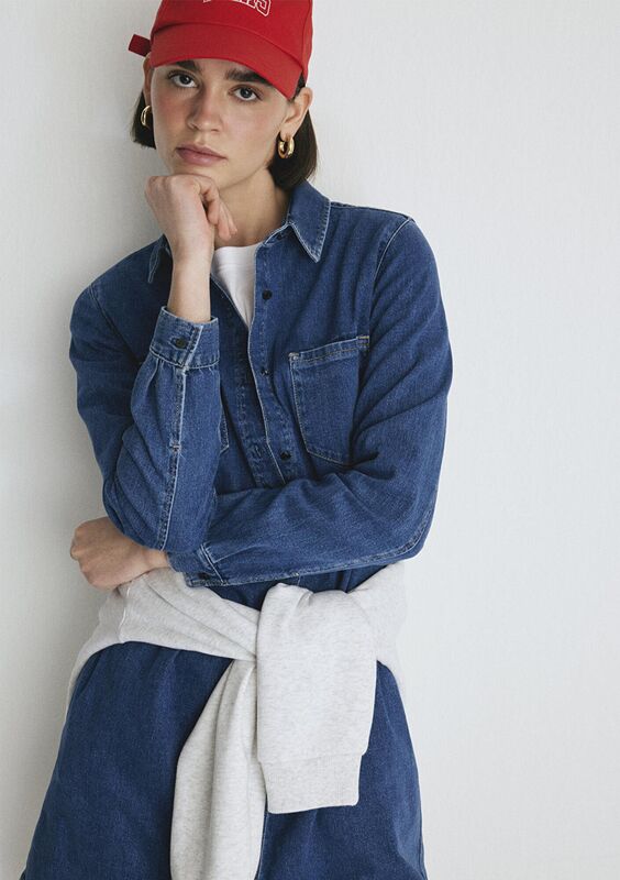 Mavi - LIZ Kadın Dark Blue Everyday Elbise - M130656