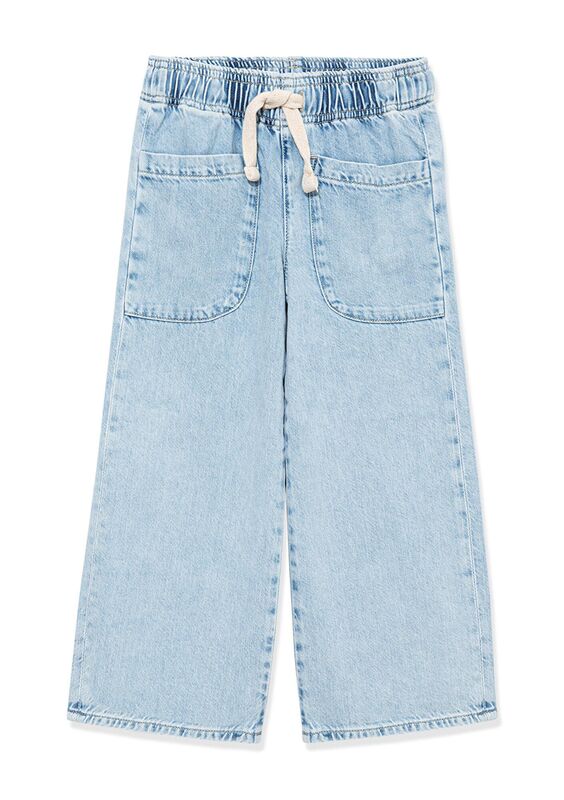 LOCO Kız Çocuk Mavi Denim Pantolon - M7010405