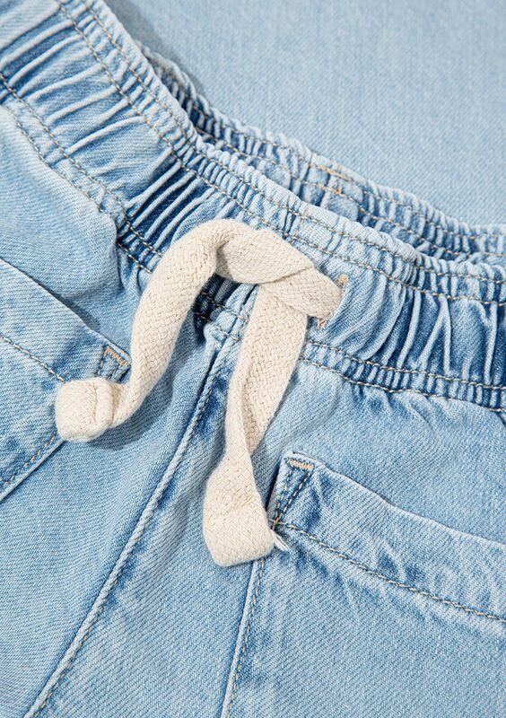 LOCO Kız Çocuk Mavi Denim Pantolon - M7010405
