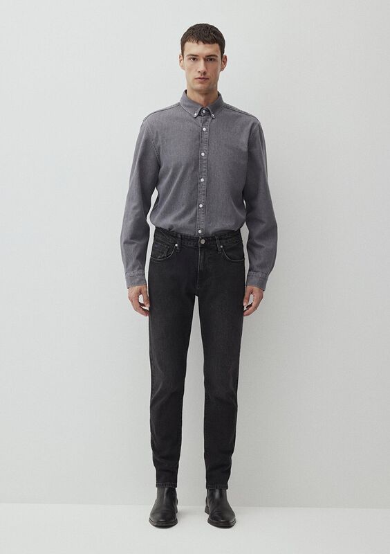 LONDON Erkek Gri Denim Pantolon - M0010172