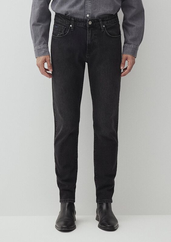 LONDON Erkek Gri Denim Pantolon - M0010172