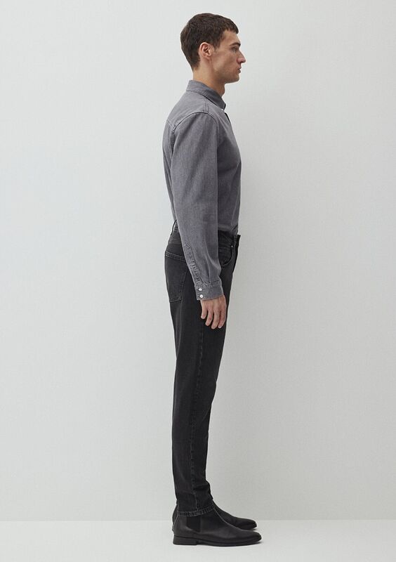 LONDON Erkek Gri Denim Pantolon - M0010172