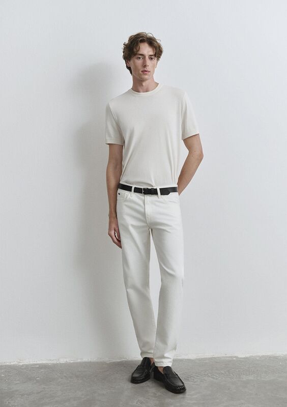 LONDON Erkek Kırık Beyaz Denim Pantolon - M0010172