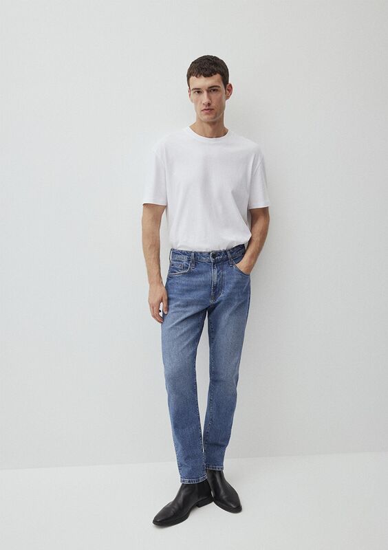 LONDON Erkek Mid Brushed Classic Denim Denim Pantolon - M0010172