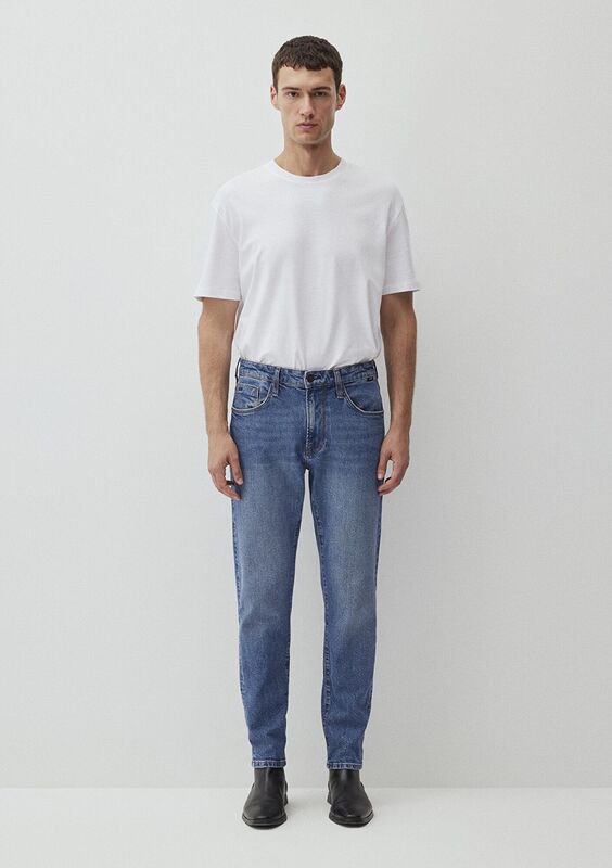 LONDON Erkek Mid Brushed Classic Denim Denim Pantolon - M0010172