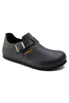 Birkenstock - LONDON FL Erkek Siyah Terlik - 166543