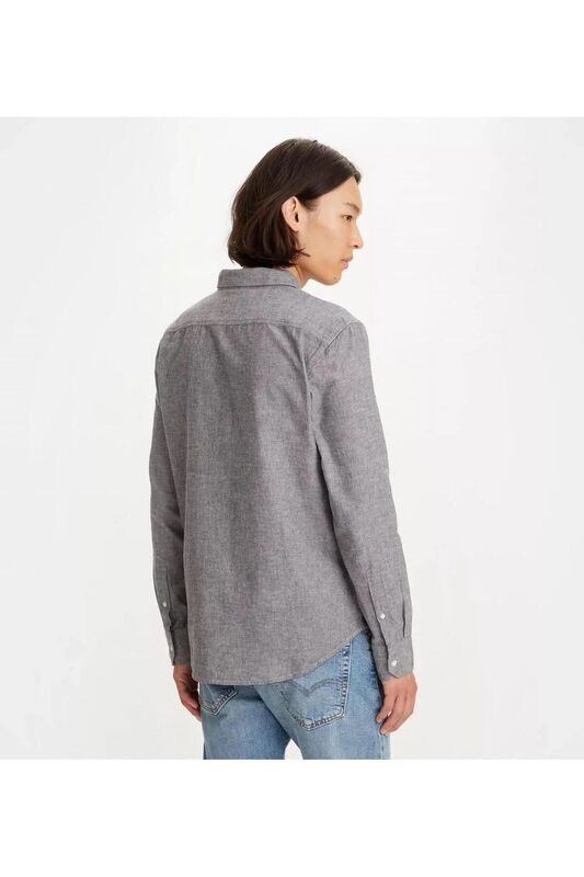 LS BATTERY HM SHIRT SLIM BLACK AGATE Erkek Siyah UK Gömlek - 86625