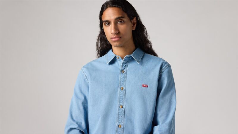 LS BATTERY HM SHIRT SLIM OSBORNE LIGHT Erkek Mavi UK Gömlek - 86625