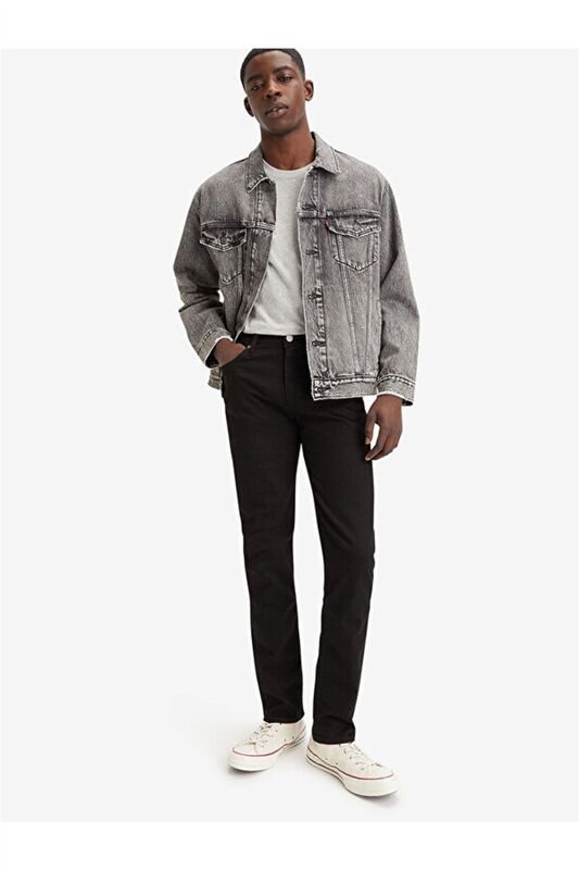 LSE_511 SLIM LSE_NIGHTSHINE Erkek Siyah Denim Pantolon - A2081