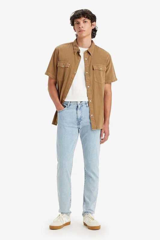 Levi's - LSE_512 SLIM TAPER FROSTED COOL Erkek Light Indigo - Worn In Jean - A2087