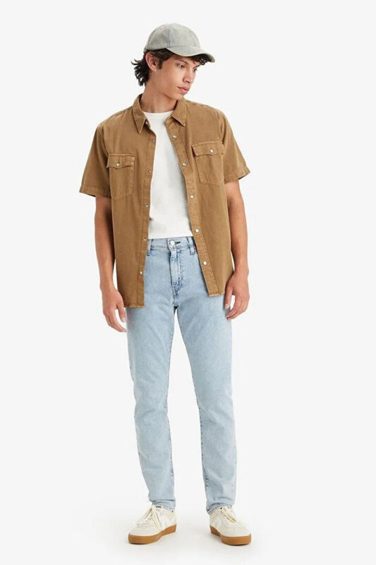 LSE_512 SLIM TAPER FROSTED COOL Erkek Light Indigo - Worn In Jean - A2087