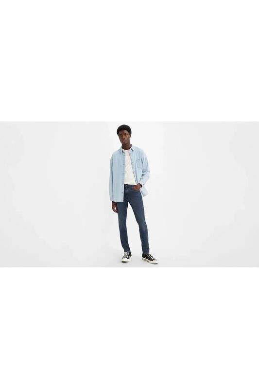 LSE_512 SLIM TAPER FROSTED COOL Erkek Mavi Jean - A2087