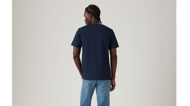 LSE_GRAPHIC CREWNECK TE SSNL FILLED BW2 Erkek Mavi T-Shirt - A2823